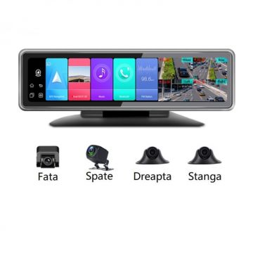 Navigator pentru bord Star T88 DVR, 4G, Display 12  , Android 8.1, 2GB RAM 32GB ROM, Flota, GPS, ADAS, Night vision, 4 Camere