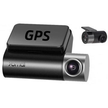Pachet camera auto DVR Xiaomi 70MAI A500S-1 Dash Cam Pro Plus cu camera spate RC06, 2.7K 1944p, IPS 2.0 , 140 FOV, ADAS, GPS, Night Vision Pachet camera auto DVR Xiaomi 70MAI A500S-1 Dash Cam Pro Plus cu camera spate RC06, 2.7K 1944p, IPS 2.0 , 140 FOV, ADAS, GPS, Night Vision