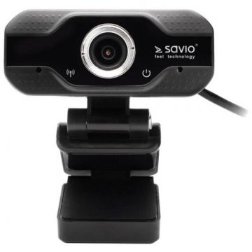 Savio Camera web Savio CAK-01, FULL HD,30 FPS, microfon incorporat, Negru