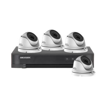 Sistem supraveghere interior Hikvision Hiwatch HW-4INT20-5MP, 4 camere, 5 MP, IR 20 m, 2.8 mm
