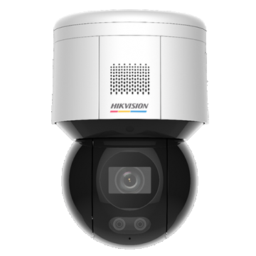 Camera ColorVu, IP, PT, 4 MP, lentila 4mm, WL 30m, Audio, Alarma, PoE, IP66 - HIKVISION - DS-2DE3A400BW-DE(F1)(T5)