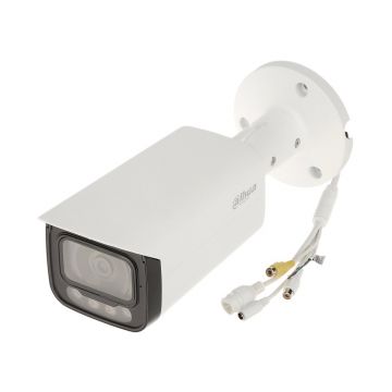 Camera supraveghere exterior IP cu lumina duala Dahua WizSense IPC-HFW2849T-AS-IL-0360B, 8 MP, 3.6 mm, IR 60 / lumina calda 50 m, microfon, slot card, PoE