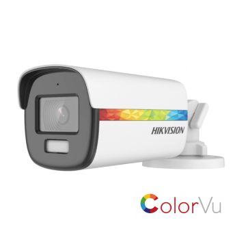 ColorVU - Camera AnalogHD 2MP, lentila 2.8mm, 40 m, Audio - HIKVISION - DS-2CE12DF8T-FSLN-2.8mm