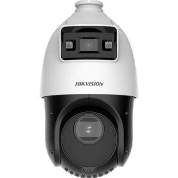 TandemVu, DarkFighter si ColorVu - camera IP, 4MP, lentila 2.8mm SI 4.8~72mm, 15X, WL 30m, IR 100m, Audio, Alarma, PoE+, IP66 - HIKVISION - DS-2SE4C415MWG-E14F0