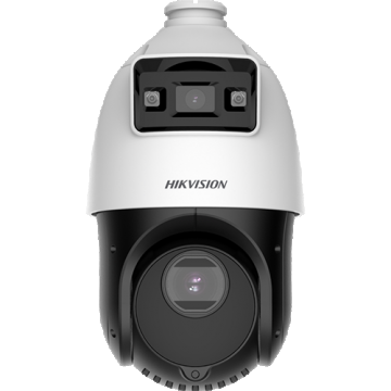 TandemVu, DarkFighter si ColorVu - PTZ IP 4MP, lentila 2.8mm si 4.8~120mm(25X), WL 30m, IR 100m, Audio, Alarma - HIKVISION - DS-2SE4C425MWG-E14F0