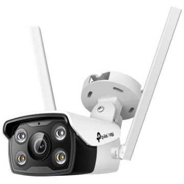 TP-LINK Camera de supraveghere TP-LINK VIGI C340-W, Bullet, Wireless, 4mm, 4MP, Microfon, Alb