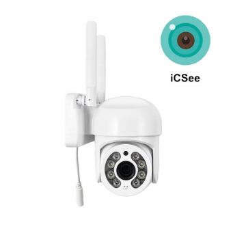 Camera de supraveghere WIFI, ICSEE PRO, 2MP, rotire, lumina, comunicare bidirectionala, miscare, autotraking