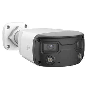 Camera IP seria Colorhunter 4MP, WhiteLight30m, Audio, Alarm, double lens, PoE, IP 67, IK10 - UNV - IPC2K24SE-ADF40KMC-WL-I0