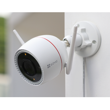 Camera IP wireless Full Color Ezviz 4MP, lentila 2.8 mm, lumina 30m, microfon, difuzor, stroboscop, IP67 - CS-H3c(4MP,2.8mm)