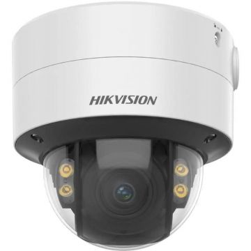 Cameră supraveghere ColorVu IP Dome 4 Megapixeli lentilă 3.6-9mm Lumină Albă 40m Slod Card Hikvision DS-2CD2747G2-LZSC