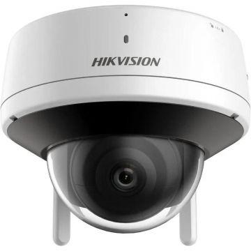 Camera supraveghere IP Dome Wi-Fi 2 MP Lentilă 2.8 mm IR EXIR 30m Slot card Microfon și Difuzor Hikvision DS-2CV2126G0-IDW2