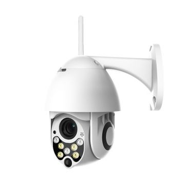 Camera Supraveghere IP PTZ Techstar® P14, Wireless, 355°, 1080p, IR+LED, Interior, ONVIF, NVR, Senzor Miscare, Zoom Digital x4