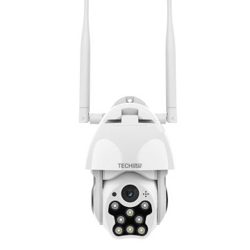 Camera Supraveghere PTZ Techstar® 903, 2MP, FullHD, Lumina Infrarosie si LED, Control Vertical + Orizontal, Audio Bidirectional, Detectarea Miscarii, ONVIF, P2P, Cloud, Slot MicroSD, Auto-Tracking