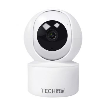 Camera Supraveghere Techstar® CR-QL3, Full HD, Night Vision, Detectare Miscare, MicroSD Card, Conexiune Hotspot Wireless, USB