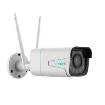 Camera supraveghere Wireless IP WiFi 5 MP IR 30m 2.7-13.5 mm 5X Slot Card detectie oameni/vehicule, microfon, difuzor Reolink RLC-511WA-5MP