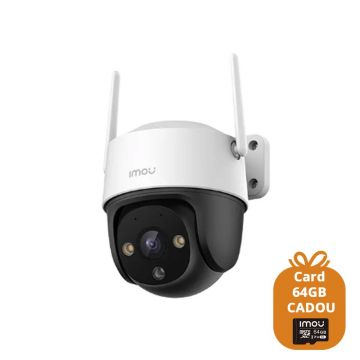 Camera supraveghere wireless IP WiFi 6 PT Full Color Imou Cruiser 2C Active Deterrence IPC-S7CP-5M0WE, 5 MP, IR/lumina alba 30 m, 3,6 mm, 8x, microfon, difuzor, slot card, Smart Auto Tracking