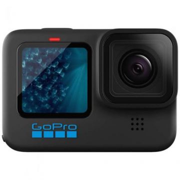Camera Video de Actiune GoPro HERO 11 Black Edition, 27 Mpx, Filmare 5.6K, Waterproof, GPS, New Packing (Negru)
