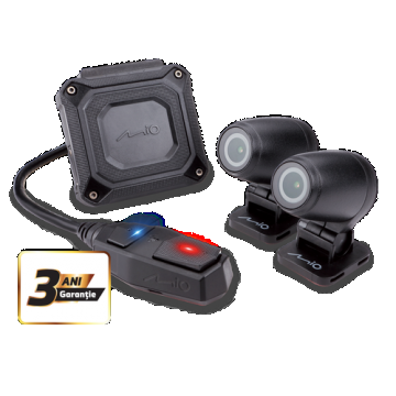 Camera video Moto Mio MiVue 760 Dual, FULL HD, GPS (Negru)