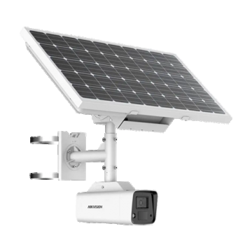 ColorVu - Camera solara 4MP, lentila 4mm, WL 30m, 4G, Panou solar+acumulator, Audio, IP67 - HIKVISION