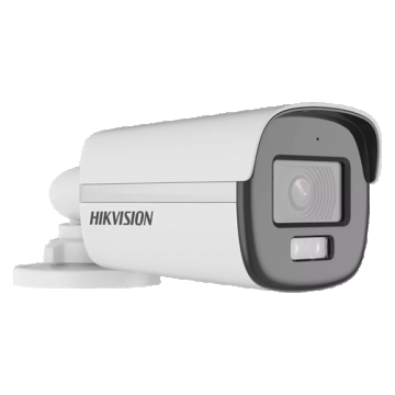 ColorVu, Dual Light - Camera analog 2MP, lentila 2.8mm, IR 40m, WL 40m, TVI/AHD/CVI/CVBS, Mic., IP67 - HIKVISION