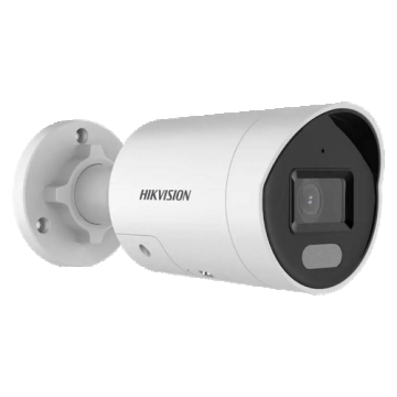 Deep Learning, ColorVu, Dual Light - Camera IP, 8MP, lentila 2.8mm, IR 40m, WL 40m, Mic, PoE - HIKVISION