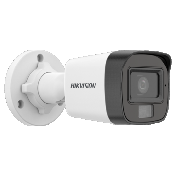 Dual Light - Camera analog 3K, lentila 2.8mm, IR 25m, WL 20m, TVI/AHD/CVI/CVBS, Mic. - HIKVISION