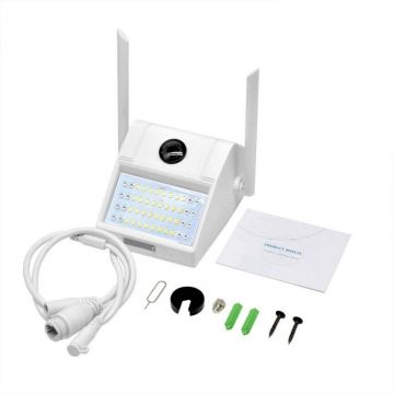 Resigilat Camera Supraveghere Video Techstar® ViewFrame A5200, FullHD, Wireless, Iluminare LED, Microfon, Difuzor, Pentru Intrare Locuinta