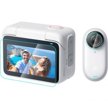 Accesoriu Camera Video Actiune PU870T pentru camera video sport Insta360 GO 3, Transparent