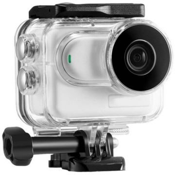 Accesoriu Camera Video de Actiune PU877T compatibila cu camera Insta360 GO 3, 60 metri adancime, Transparent