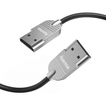 Cablu video Hama HDMI Male - HDMI Male, v1.4, 1 m, Negru