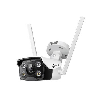 Camera de supraveghere exterior wireless TP- Link VIGI C340-W, 4 MP, 4 mm, 2.4 GHz, IR/lumina alba 30 m, slot card