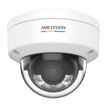 Camera supraveghere IP Dome Hikvision ColorVu DS-2CD1127G0-L, 2 MP, 2.8 mm, lumina alba 30 m, PoE