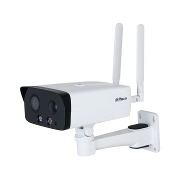 Camera supraveghere IP exterior Dahua WizSense IPC-HFW3441DG-AS-4G-NL668EAU-B-0360B, 4 MP, lumina alba 30 m, IR:50 m, 3.6 mm, 4G, PIR 10 m, slot card, microfon si difuzor