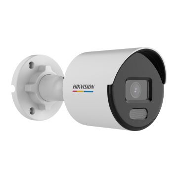 Camera supraveghere IP exterior Hikvision ColorVu DS-2CD1027G0-LUF, 2 MP, 2.8 mm, slot card, lumina alba 30 m, PoE