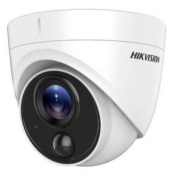 Camera Supraveghere Video IP Hikvision DS-2CE71D0T-PIRLPO, 2MP, CMOS, 2.8 - 3.6MM, IR 20m (Alb/Negru)