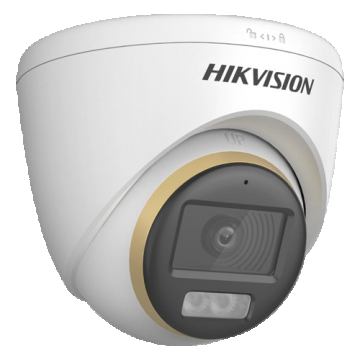 ColorVu, Dual Light - Camera analog 2MP, lentila 2.8mm, IR 40m, WL 40m, TVI/AHD/CVI/CVBS, Mic. - HIKVISION