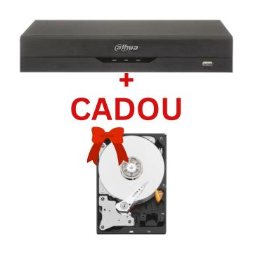 DVR Dahua pentabrid cu 8 canale 4k recunoastere faciala, Audio prin coaxial,functii AI +CADOU Hard Disk 2TB SATA