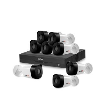 Sistem supraveghere exterior basic Acvil B8EXTIR20-5MP, 8 camere, 5MP, IR 20m, 2.8 mm