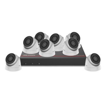 Sistem supraveghere IP interior basic Hikvision 8INTIR30-4MP-1TB, 8 camere, 4 MP, IR 30 m, 2.8 mm, PoE, SSD 1 TB