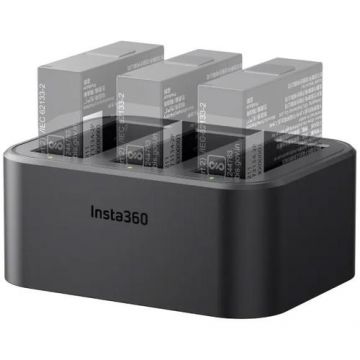 Statie de incarcare Insta360 Fast Charge Hub pentru Insta360 Ace/Ace Pro (Negru)