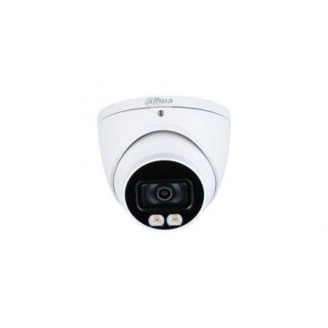 Camera de supraveghere Dahua HAC-HDW1509T-A-LED-0280B-S2, 5MP, CMOS, lentila 2.8mm, IR 40m, Full-color, microfon (Alb)