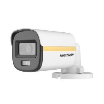 Camera de supraveghere exterior Hikvision ColorVU DS-2CE10DF3T-LSE(2.8MM), 2 MP, 2.8 mm, IR/Lumina alba 30/20 m, microfon