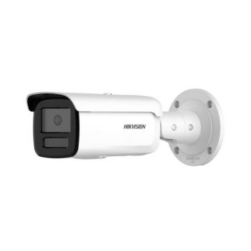 Camera supraveghere exterior IP ColorVu Hikvision AcuSense DS-2CD2T46G2H-4I-4mm, 4 MP, 4 mm, IR 80 m, slot card, PoE, protectie perimetrala