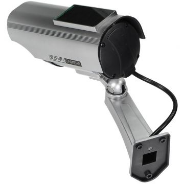 Camera Supraveghere Falsa CCTV Virone CD-2/G 2 x AA Panou Solar Gri