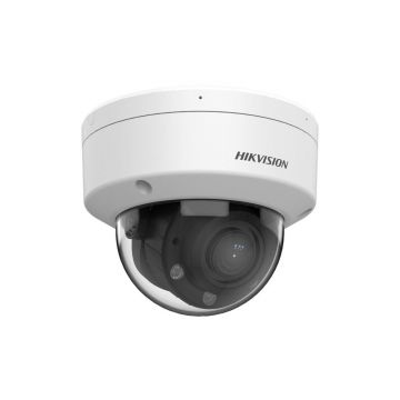 Camera supraveghere interior IP Dome Hikvision Dual Light DS-2CD1723G2-LIZU, 2 MP, 2.8 - 12 mm, IR/lumina alba 30 m, microfon, slot card, PoE