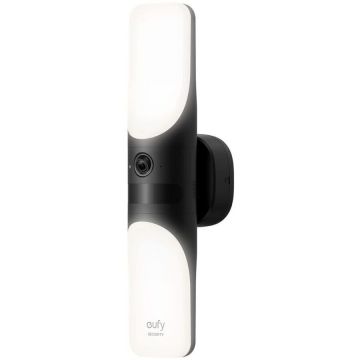 Camera Supraveghere Interior Security Wall Light Cam S100 2K 1200 Lumeni Night Vision Color AI IP65 Floodlight Camera Negru
