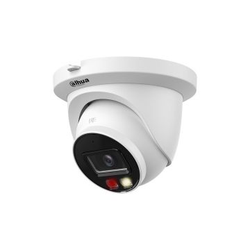 Camera supraveghere IP Dome exterior Dahua WizSense IPC-HDW2849TM-S-IL-0280B, 8 MP, IR/Lumina alba 30 m, slot card, PoE, microfon