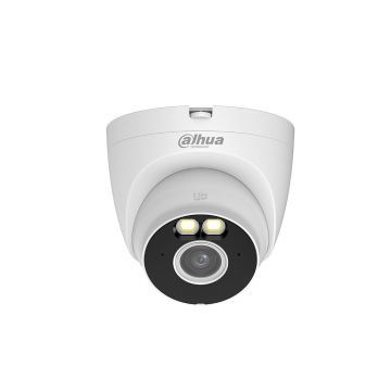 Camera supraveghere IP Dome WiFi Full Color Dahua T2A-LED, 2 MP, 2.8 mm, lumina calda 30 m, slot card, microfon