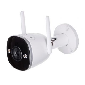 Camera supraveghere video wireless IMOU IPC-F46FEP Bullet 2 Pro Active Deterrence, IP, WiFi, Full Color, 4 MP, IR/LED alb 30 m, 2.8 mm, microfon (Alb)