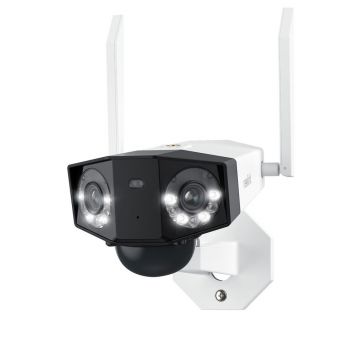 Camera supraveghere wireless GSM 4G Reolink Duo 2 G750, 6MP, unghi vizual 180 grade, slot card, lumina alba/IR 30 m, 10.400 mAh, detectie oameni/vehicule, microfon, difuzor, PIR